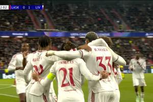 阿劳霍助利物浦1-0领先林茨
